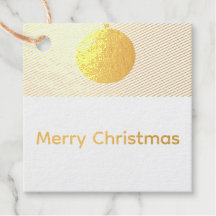 Kerstcadeautag van folie vierkant