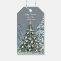 Kerstcadeautag - Winterwoud Sneeuw