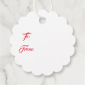 Kerstcadeautags Bedankjes Labels (Achterkant)