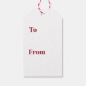 Kerstcadeautags - Kerstman Cadeaulabel (Achterkant)