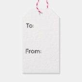 Kerstcadeautags Kerstman Cadeaulabel (Achterkant)