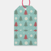 Kerstcadeautags met rendieren bedrukt cadeaulabel (Achterkant)