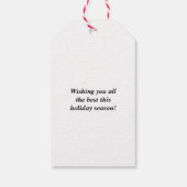 Kerstcadeautags met Sneeuwman Cadeaulabel (Achterkant)