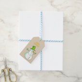 Kerstcadeautags met sneeuwman cadeaulabel (Met Touw)