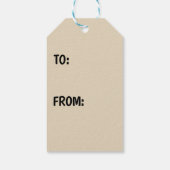 Kerstcadeautags met sneeuwman cadeaulabel (Achterkant)