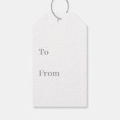 kerstcadeautags - Moderne ontbijtkoek Cadeaulabel (Achterkant)