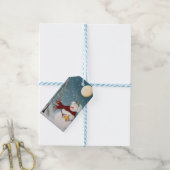 kerstcadeautags - Op een ster Cadeaulabel (Met Touw)