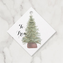 Kerstcadeautags/Overeenkomstige papier-favor tags Bedankjes Labels