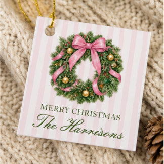Kerstcadeautags, Persoonlijke Holiday-cadeautag Bedankjes Labels
