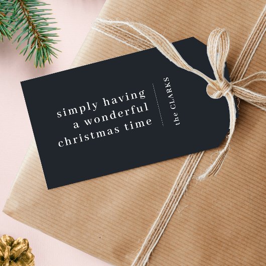 Kerstcadeautags | Prachtige kersttijd tag Cadeaulabel