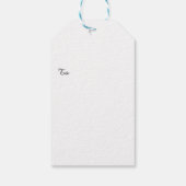 kerstcadeautags - Rudolph Red Nose Cadeaulabel (Achterkant)
