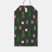 Kerstcadeautags | Schattige Gnomes & Kerstman Cadeaulabel (Achterkant)