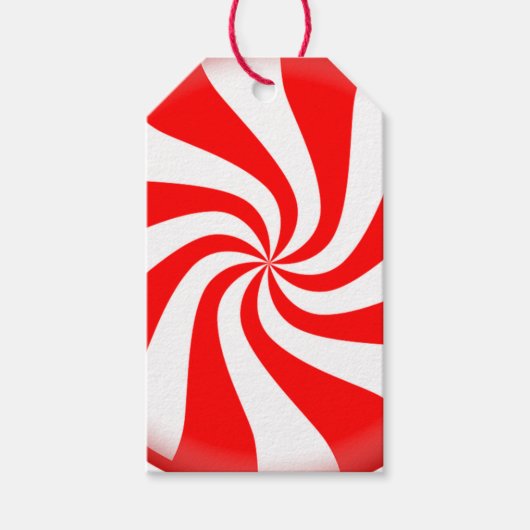 Kerstcadeautags/Snoep twist Cadeaulabel (Voorkant)