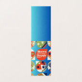 Kerstcadeautags Stout Ornamenten Design Kaart (Buitenkant ongevouwen)
