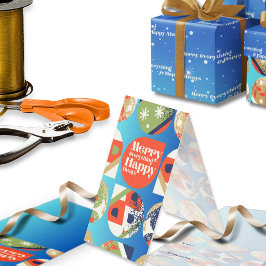 Kerstcadeautags Stout Ornamenten Design Kaart