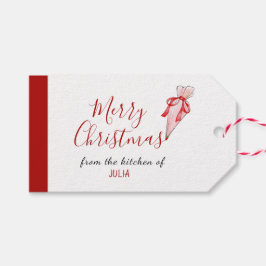Kerstcadeautags voor bakkers cadeaulabel