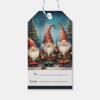 Kerstcadeautags voor feestelijke vakantiegeschenke cadeaulabel