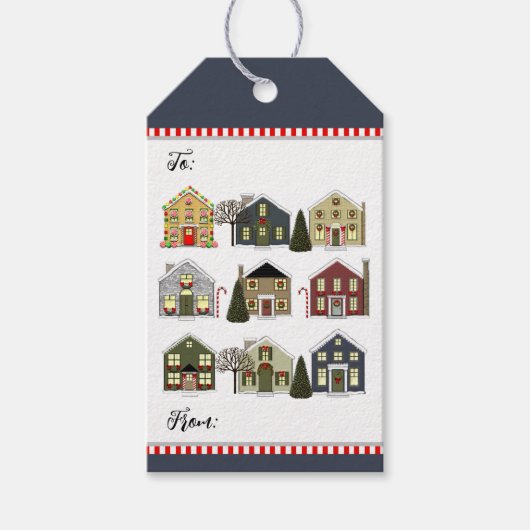 Kerstcadeautags voor makelaars cadeaulabel (Voorkant)