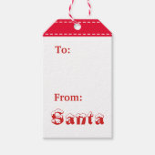 kerstcadeautags voor noordpoolkerst cadeaulabel (Voorkant)