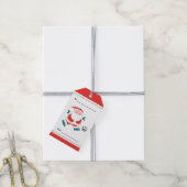 Kerstcadeautags voor voetbal cadeaulabel (Met Touw)