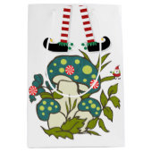 Kerstcadeautas Elf Medium Cadeauzakje (Voorkant)
