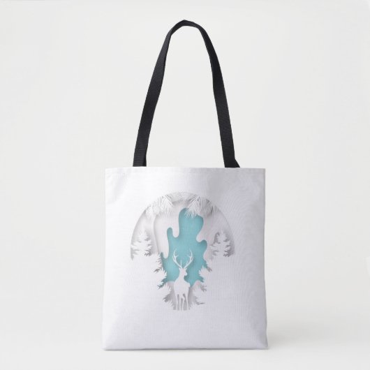 Kerstcadeautas – Feestelijke Kerstinkopen Tote Bag (Voorkant)