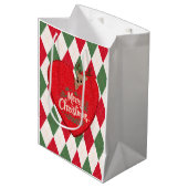 Kerstcadeautas Medium Cadeauzakje (Voorkant Gekanteld)