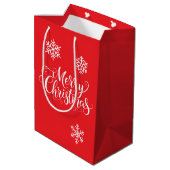 Kerstcadeautas Medium Cadeauzakje (Achterkant Gekanteld)