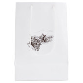 Kerstcadeautas medium cadeauzakje (Achterkant)