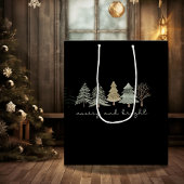 Kerstcadeautas Merry and Bright Medium Cadeauzakje