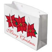 kerstcadeautas met cadeaubon voor kerstcadeautjes groot cadeauzakje (Achterkant Gekanteld)