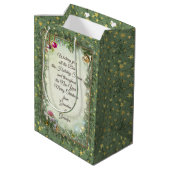 Kerstcadeautas met Jouw tekst Medium Cadeauzakje (Achterkant Gekanteld)