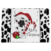 kerstcadeautas met kerstcadeau voor koe large cadeautasje (Voorkant)