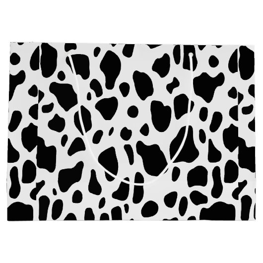 kerstcadeautas met kerstcadeau voor koe large cadeautasje (Achterkant)