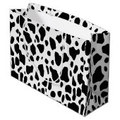 kerstcadeautas met kerstcadeau voor koe large cadeautasje (Achterkant Gekanteld)