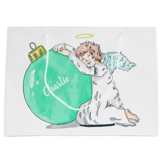 kerstcadeautas met kerstcadeaus, volgens de eigen large cadeautasje (Voorkant)