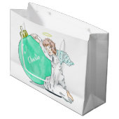 kerstcadeautas met kerstcadeaus, volgens de eigen large cadeautasje (Voorkant Gekanteld)