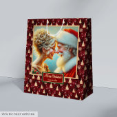 Kerstcadeautas met Waterverf Sinterklaas Medium Cadeauzakje