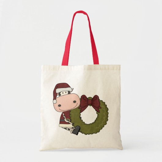 kerstcadeautas met wiet tote bag (Voorkant)