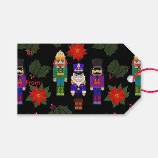 Kerstcadeautas Notenkrakers Cadeaulabel