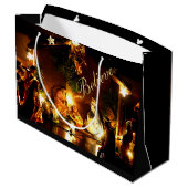 Kerstcadeautas uit de kerststal groot cadeauzakje (Achterkant Gekanteld)