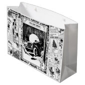 kerstcadeautas voor kerstcadeautjes voor  kranten large cadeautasje (Achterkant Gekanteld)