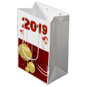 Kerstcadeautassen 2019 medium cadeauzakje (Voorkant Gekanteld)