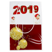 Kerstcadeautassen 2019 medium cadeauzakje (Voorkant)