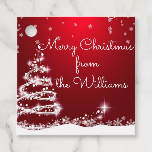 kerstcadeautassen bedankjes labels (Voorkant)