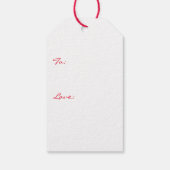 Kerstcadeautassen kerstcadeautjes die de kerstman  cadeaulabel (Achterkant)