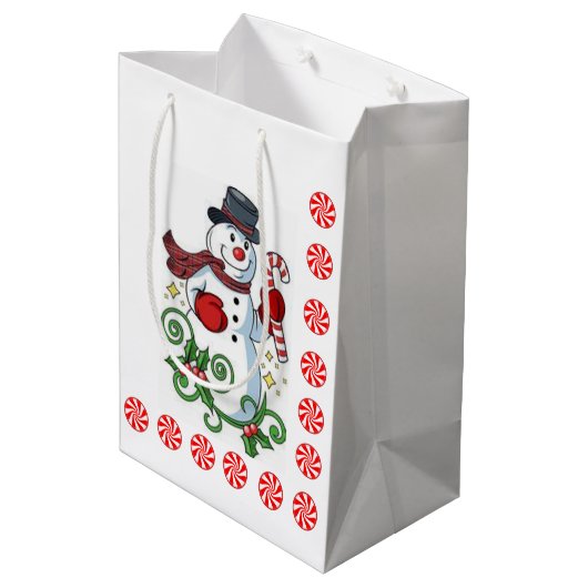 Kerstcadeautassen Medium Cadeauzakje (Achterkant Gekanteld)