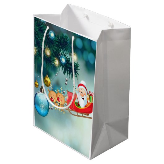 Kerstcadeautassen Medium Cadeauzakje (Achterkant Gekanteld)