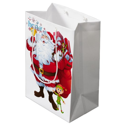 Kerstcadeautassen Medium Cadeauzakje (Achterkant Gekanteld)
