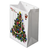 Kerstcadeautassen Medium Cadeauzakje (Voorkant Gekanteld)